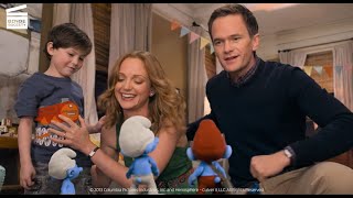 The Smurfs 2: The Smurfs appear in Patrick's apartment (HD CLIP)