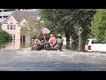 Marines Cruise Flooded Streets Of Houston Looking For Survivors