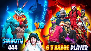Jadugar 😳 vs 6 V Badge YouTubers - Garena Free Fire