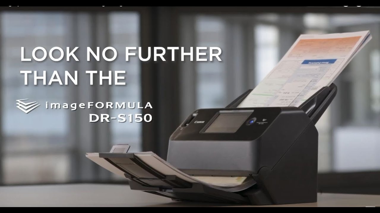High-performance, flexible scanning: imageFORMULA DR-S150 - YouTube