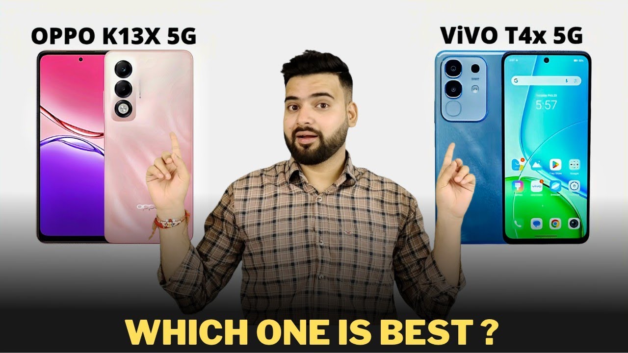 Oppo K13x 5G vs Vivo T4x 5G - Full Comparison | Should I buy Oppo K13 5G ??🤔