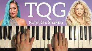 KAROL G, Shakira - TQG (Piano Tutorial Lesson) screenshot 5