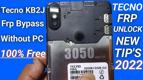 Tecno KB2J Frp Unlock || Tecno KB2J Frp Bypass/Camon iACE2{KB2J} Google Account Remove
