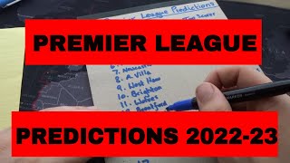 2022-23 Premier League Predictions | ASMR