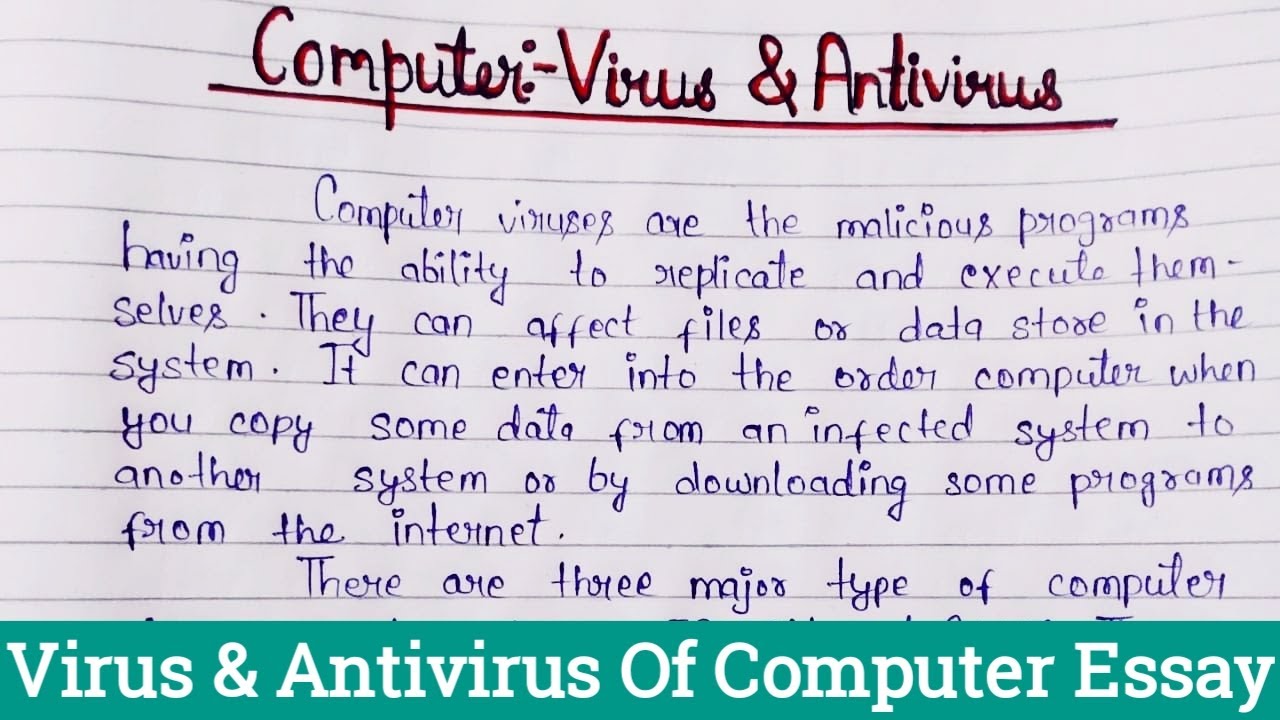 essay on antivirus