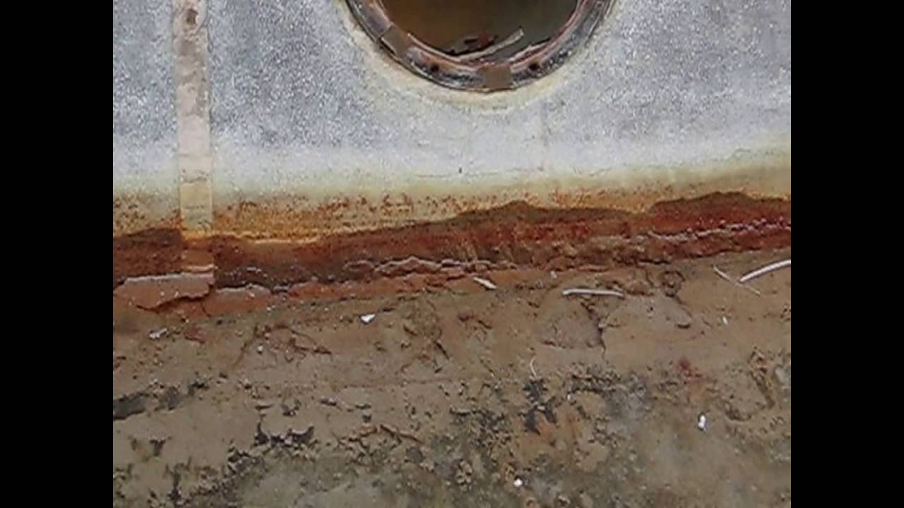 inground pool light leaking