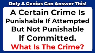 ONLY A GENIUS CAN ANSWER THESE 10 TRICKY RIDDLES | Riddles Quiz - Part 43
