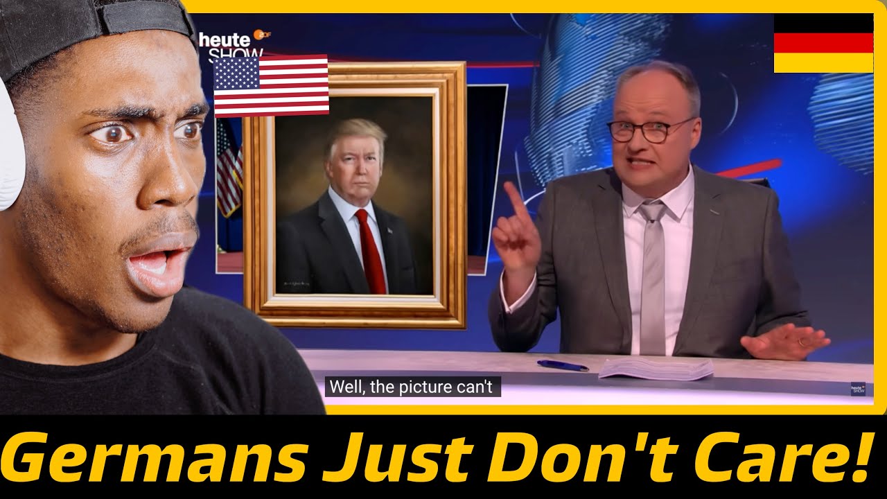 American Reacts to German TV Making Fun of Donald Trump