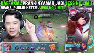 DAFFAXML PRANK CUDDING AS JESS NO LIMIT!! PUBLIC REACTION TO MEET JESS NO LIMIT!!