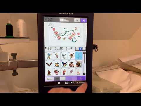 Setting Up Colors On 6 Needle Embroidery Machine