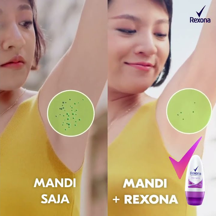 Iklan Rexona Bebaskan dirimu dari keringat stres penyebab bau badan dengan Rexona
