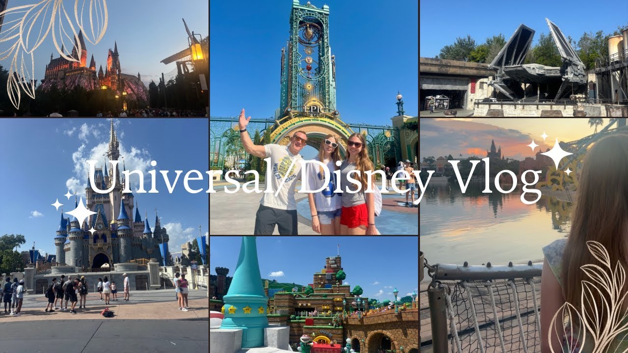 Universal Studios + Disney World Vlog || roller coasters, magic, family, florida🎢