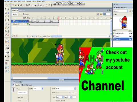 Macromedia Flash 8 Video Animate Mario's Jump - YouTube