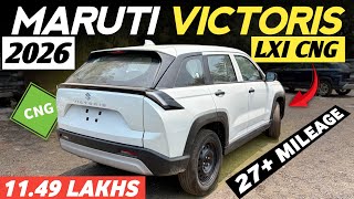 2026 Maruti Suzuki Victoris LXI CNG Detailed Review | Price, Mileage, Features