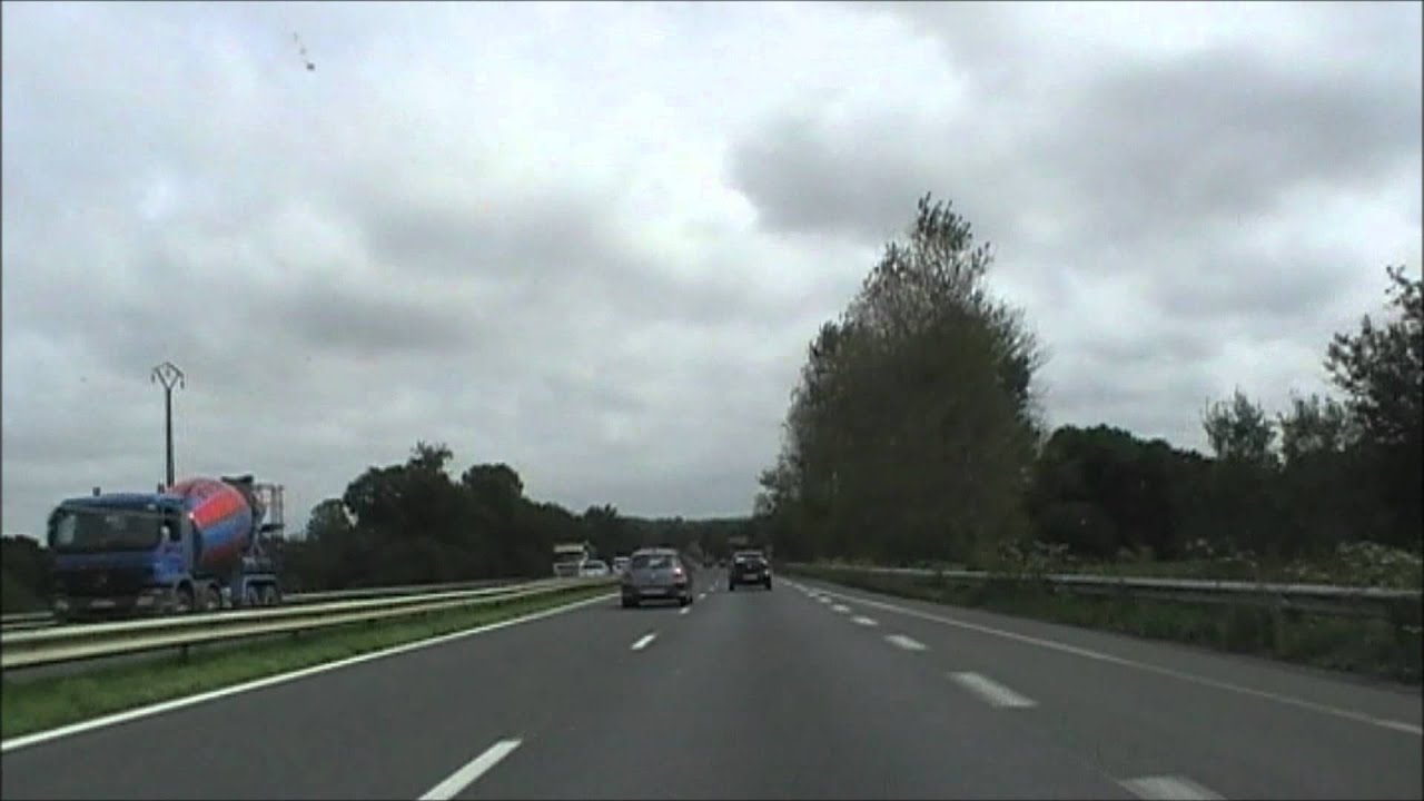 Driving On The N12 Between Kerguillerm & Kertédevant, Brittany 22nd August 2011