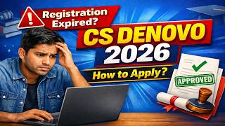 🎓 ICSI DENOVO 2026 | What is CS DENOVO? How to Apply? When to Apply? ICSI LIVE UPDATE therajpicz #cs