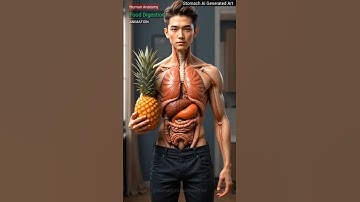 What Happens Inside Your Body After Eating Pineapple | Food Digestion | Stomach AI Generated Art