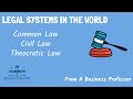 Legal system in the world  international business  from a business professor
