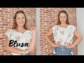 BLUSA COM BABADO LINDA E MUITO FÁCIL DE FAZER | ELLEN BORGES