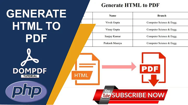How to Generate PDF File in PHP || Dompdf Library || PHP Tutorial 2020 ||Player Of Code
