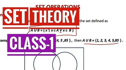 SET THEORY || Definition | Finite & Infinite set | Empty set | Singleton set | Cardinality etc...