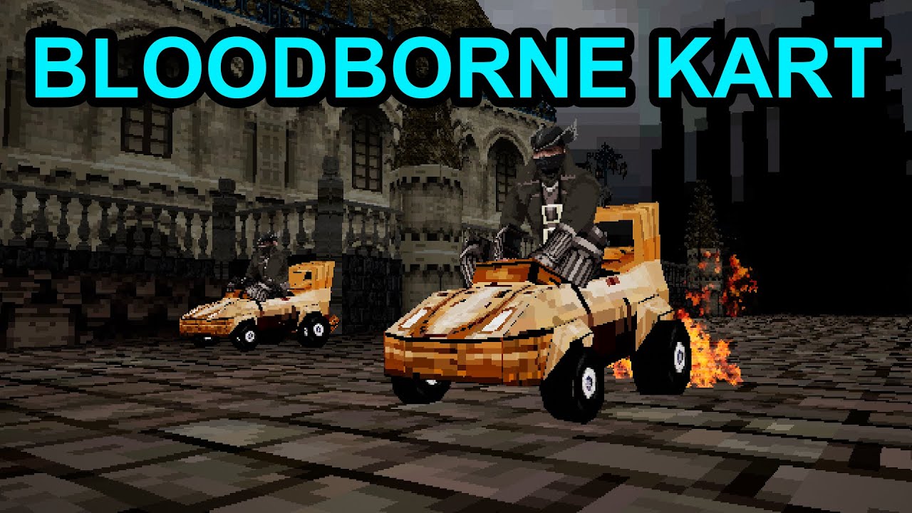 Bloodborne PS1 Demake: Kart Racing Gameplay WIP (April Fools)