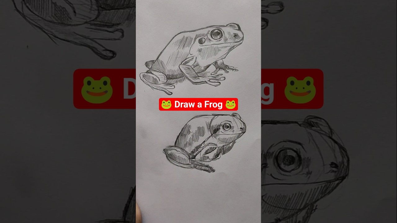 How To Easy Cute Frog Drawing  | Quick | One minute