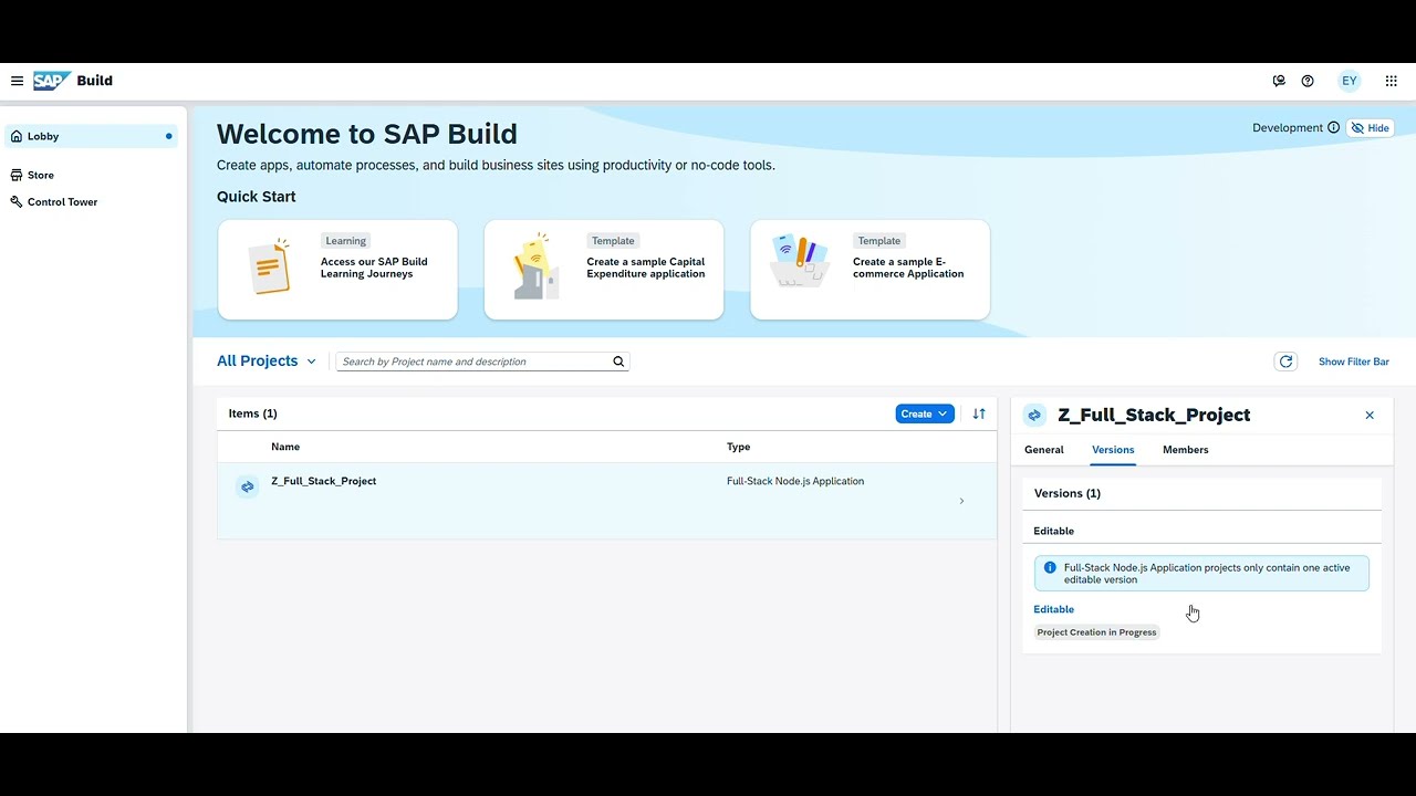 Build Your First Full-Stack App in SAP Build Code with Joule and Generative AI Within 10 minutes.