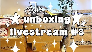 Sunset Saras Unboxing Livestream