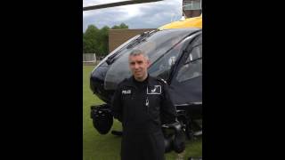 Inspector Nick Whyte demonstrates Air Craft technology