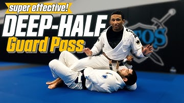 Deep Half Guard Pass // "Split Pass" // EASY and EFFECTIVE BJJ Guard Pass