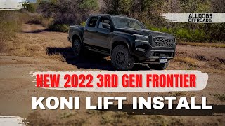 Alldogs Offroad 2022 3rd Gen Nissan Frontier Pro4x Koni Lift Kit Install