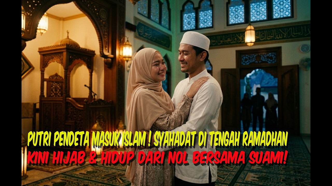 PUTRI PENDETA MASUK ISLAM ! SYAHADAT DI TENGAH RAMADHAN KINI HIJAB & HIDUP DARI NOL BERSAMA SUAMI..!