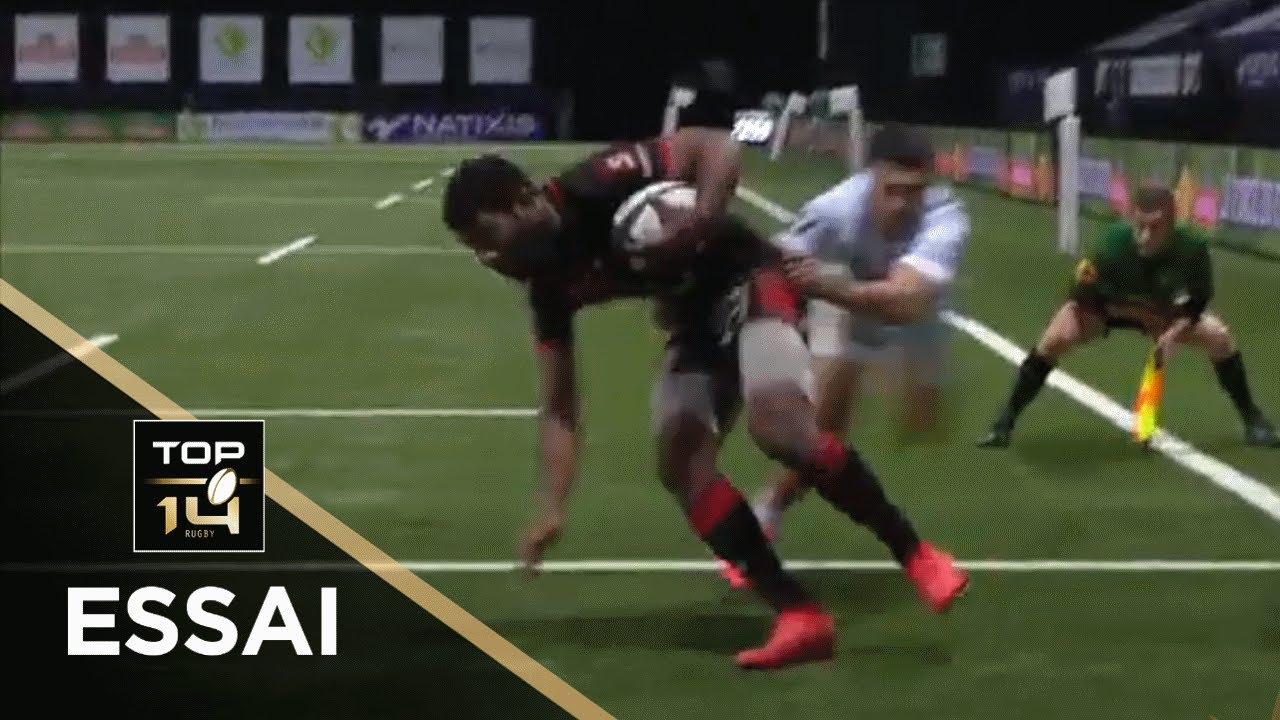 TOP 14 - Essai de Noa NAKAITACI (LOU) - Racing 92 - Lyon - J16 - Saison 2020/2021