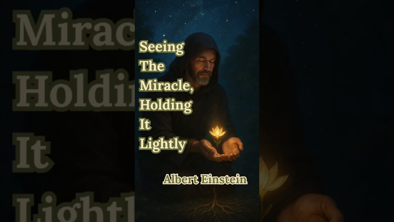 👓 Seeing the Miracle, Holding It Lightly ✨ - Albert Einstein