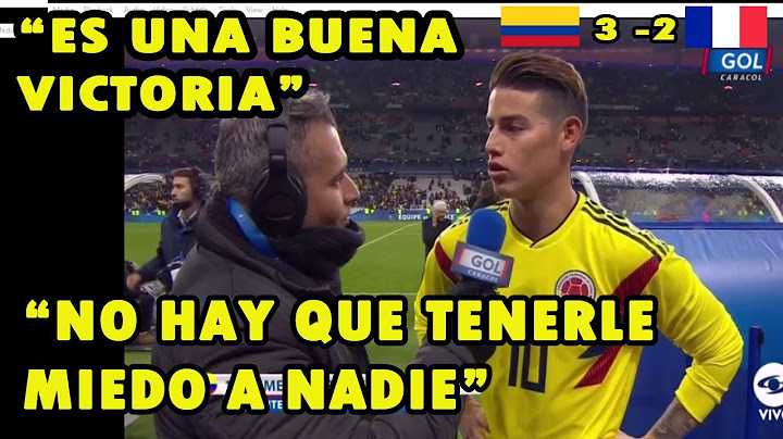 Declaraciones de James Rodríguez despues del triunfo de Colombia 3 - 2 Francia