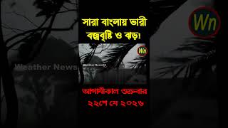 আবহাওয়ার খবর আজকের সরাসরি বাংলাদেশে। 22 May 2026, Weather update today in Bangladesh