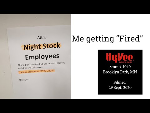 HyVee NightStock Gets Fired --- Meeting 29 September 2020