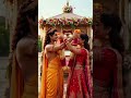 ✨ राधा कृष्ण की दिव्य वरमाला 💛 प्रेम का पावन मिलन ✨ #shorts #status #youtubeshorts #krishnabhajan