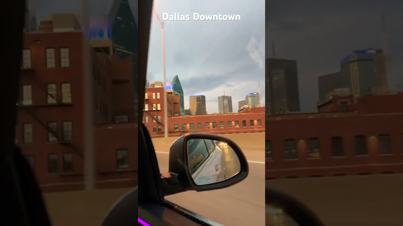 Night Driving at Dallas Downtown