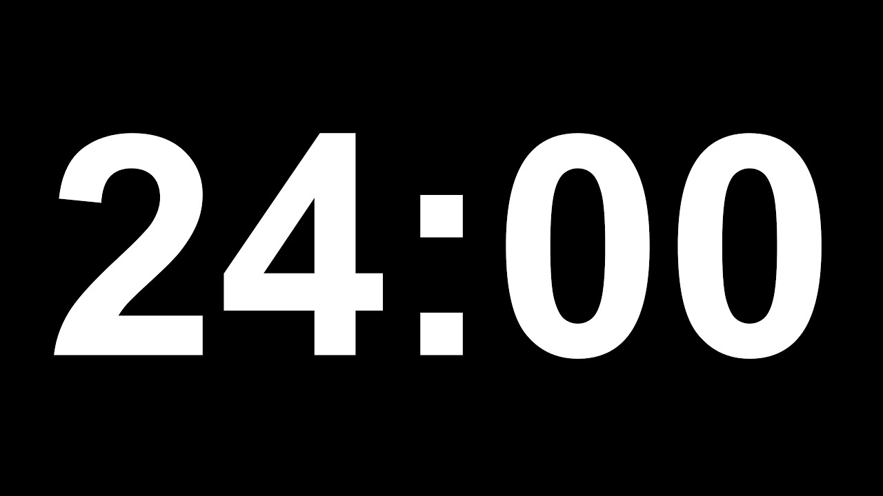 24 Minute Timer | Dark Mode