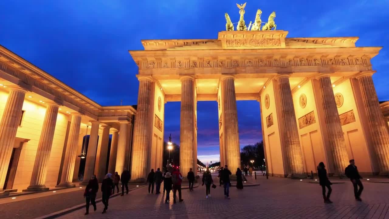 Berlin Germany Hyperlapse Stock Video