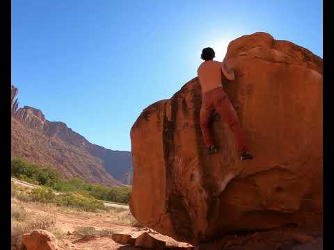 Beta Video for climb Middle Man v2, Moab