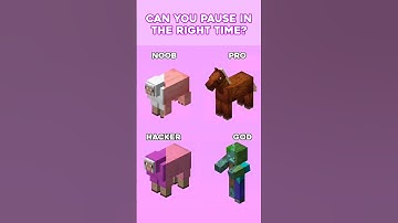 Minecraft Impossible Challenge// Can you pause in the right time//#minecraft #impossible #challenge