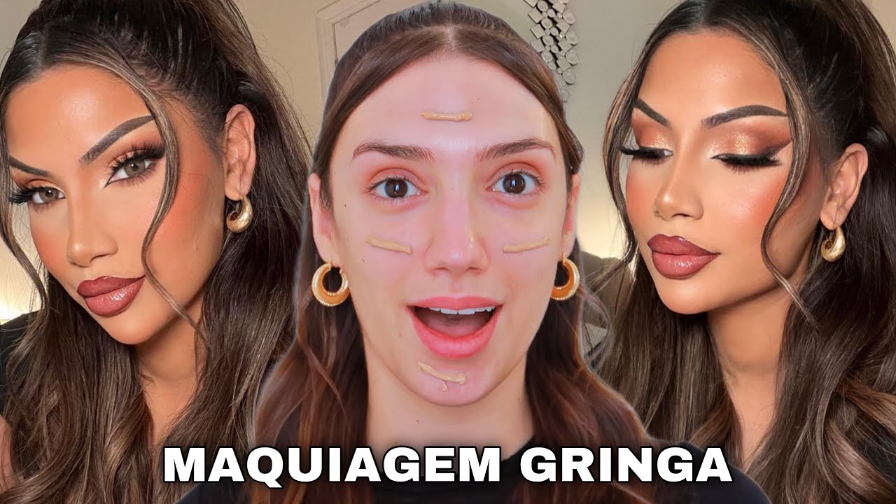 COMO FAZER UMA MAKE GRINGA *PASSO A PASSO* DE COMO FAZER UMA MAQUIAGEM GRINGA *facil de fazer*
