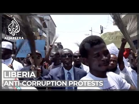 Hundreds protest in liberia against government corruption