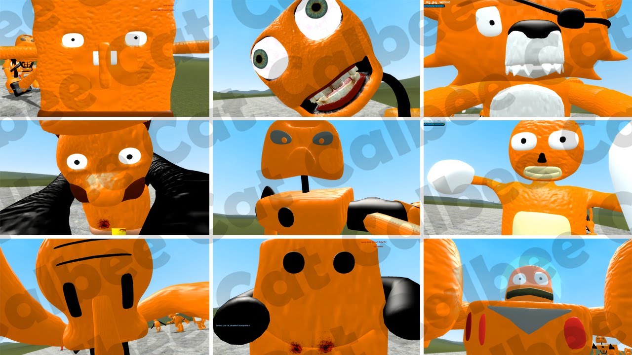 ALL ORANGE 3D SANIC CLONES MEMES JUMPSCARES in Garry's Mod - YouTube