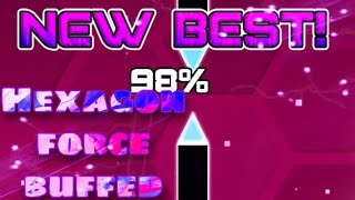 Geometry Dash| Hexagon Force buffed but...(fun level)