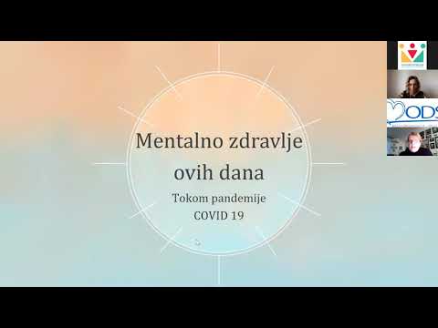 Mentalno zdravlje dece tokom pandemije COVID – 19  (webinar na srpkom/bosanskom jeziku)