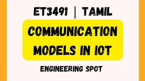 Communication Models in IOT | Logical Design of IOT | ET3491 | Explained in Tamil